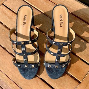 vaneli mayda studded slide sandal